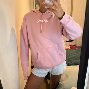 Glossier Pink Hoodie for Women